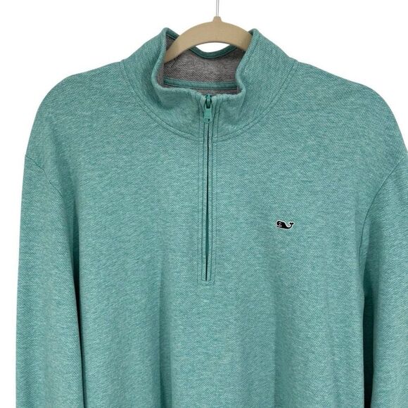Vineyard Vines Performance 1/4 Zip Sweatshirt Green Men’s Size XL - Picture 3 of 7